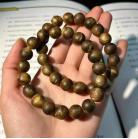 Green sandalwood Buddha bead string girls simple Buddha bead wooden incense bracelet couple sandalwood string male ethnic style bracelet