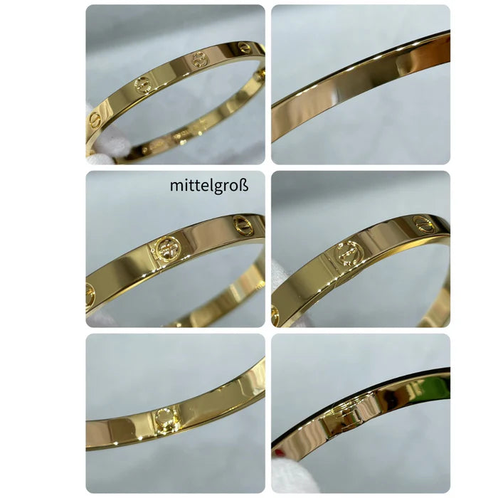 Mittelbreit-Glatt-Love-Armband CartCE310-E01