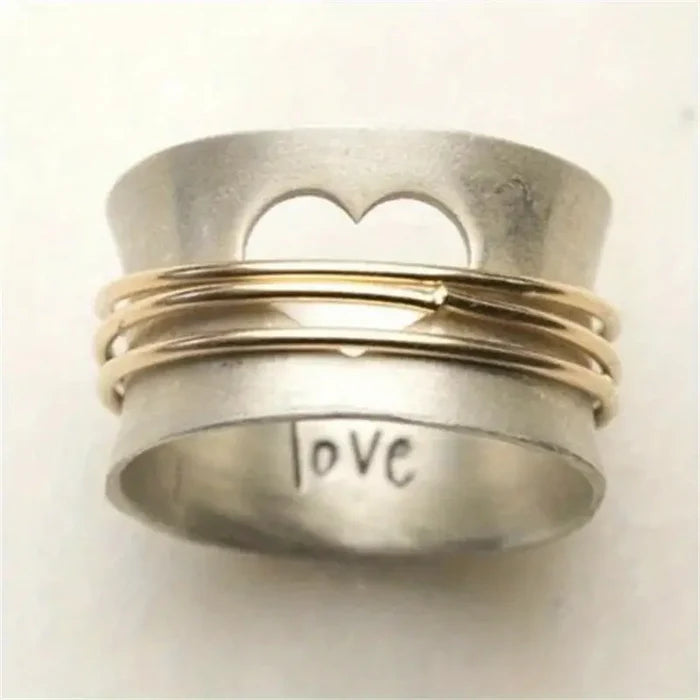 Precious love ring in vintage style