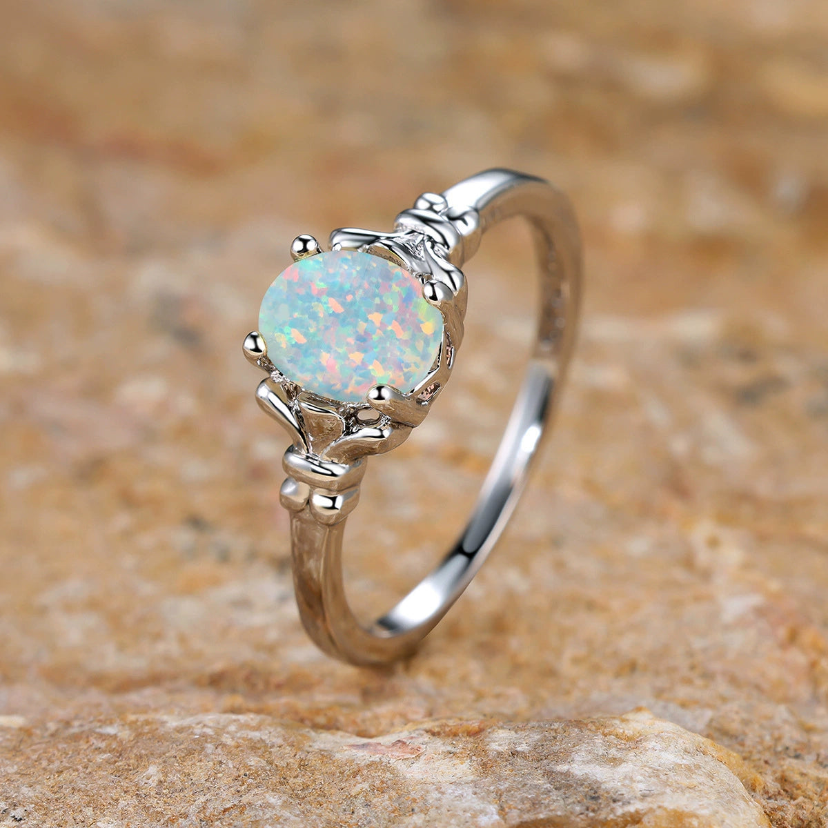 Versatile temperament ring retro micro-set white diamond jewelry