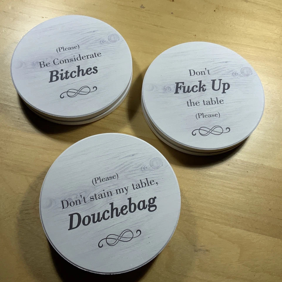 Creative ceramic coasters🤣