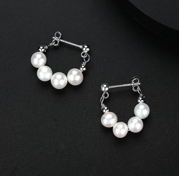 Elegant pearl earrings