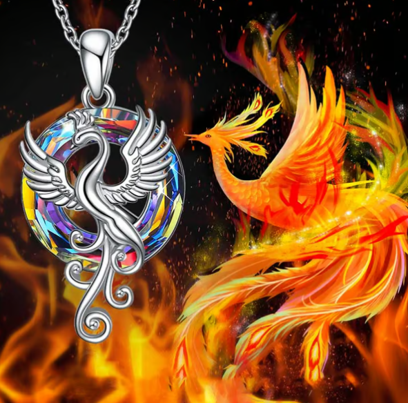 S925 Nirvana Rebirth Perfect Bloom Phoenix Necklace