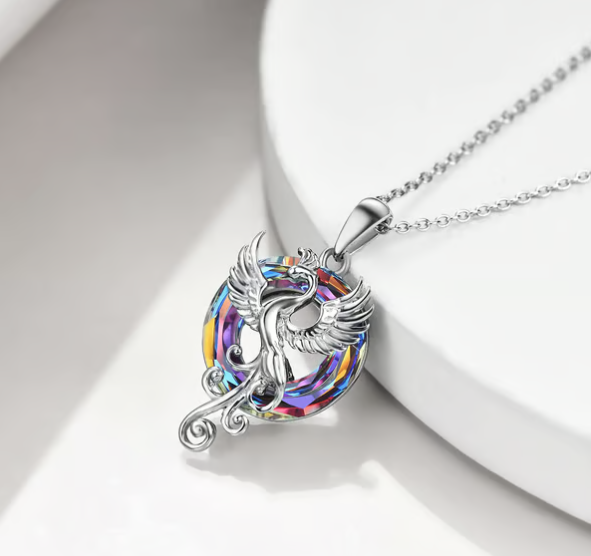S925 Nirvana Rebirth Perfect Bloom Phoenix Necklace