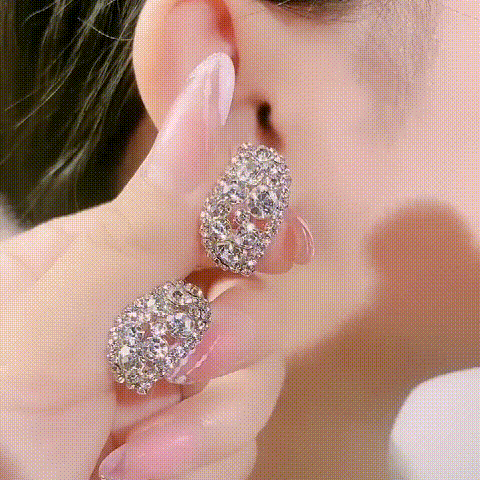 Lab-Created Diamonds Hoop Earrings