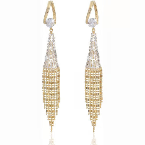 🔥zircon tassel earrings🎀