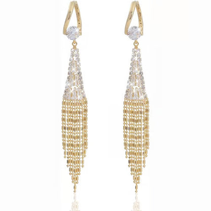 🔥zircon tassel earrings🎀