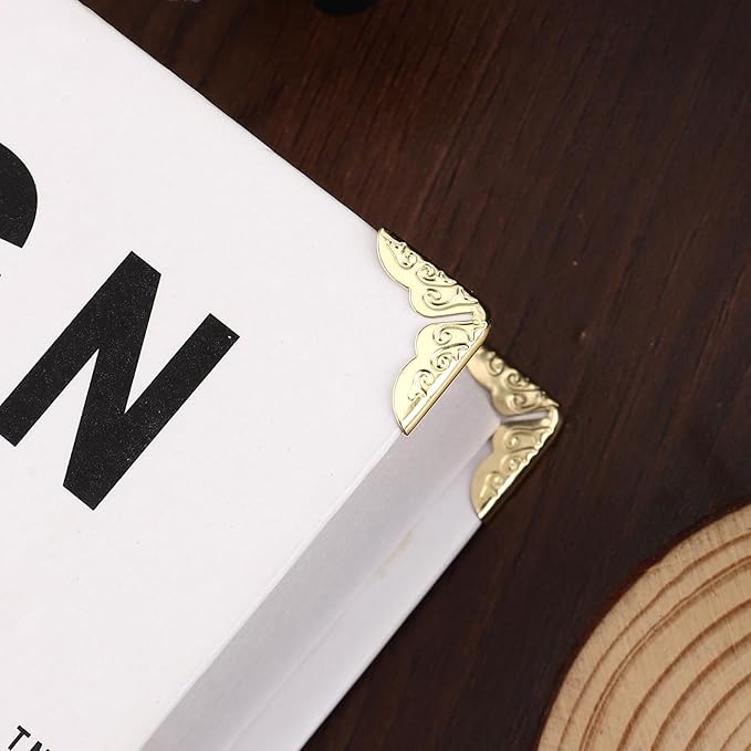 Multifunctional metal book corner protector(Gold)📚📚
