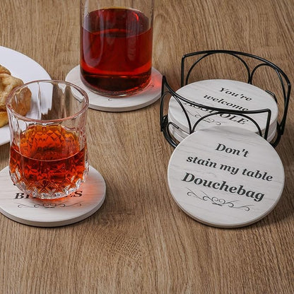 Creative ceramic coasters🤣