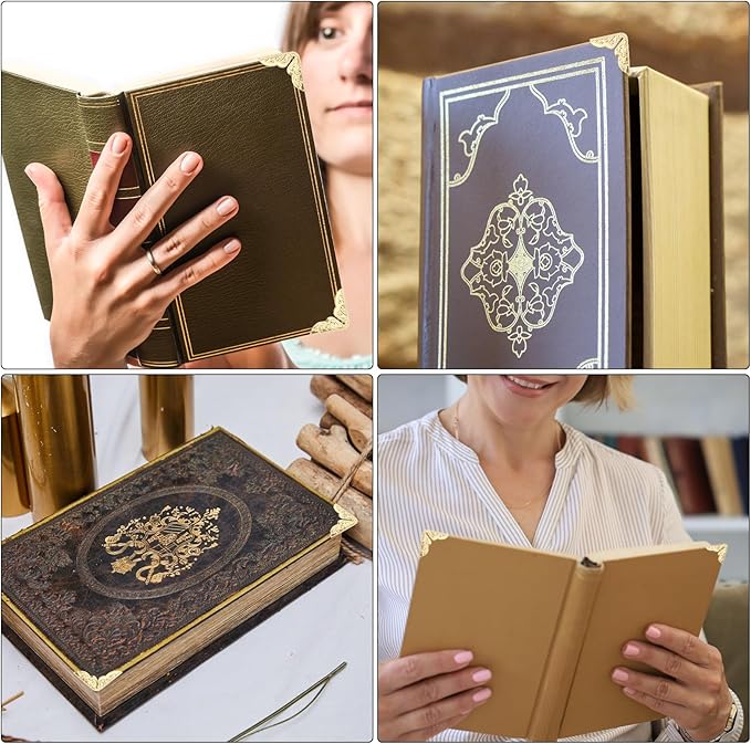 Multifunctional metal book corner protector(Gold)📚📚