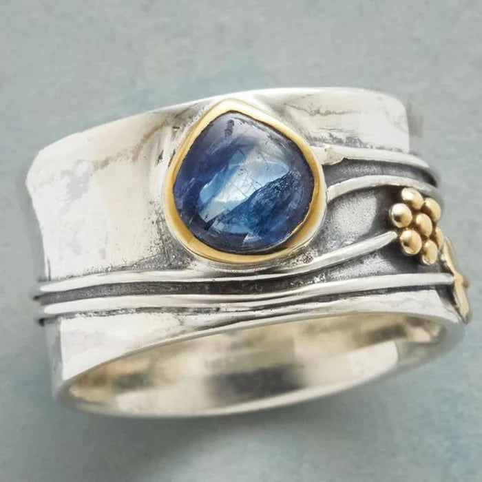 Bohemian gemstone meditation ring