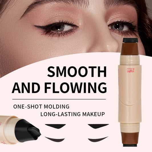 Rotating waterproof winged eyeliner stamp pen-Quick dry smudge proof liquid liner long lasting lazy makeup-tool