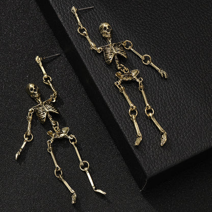 “Dark Aesthetics - Bone Ring” Skull & Bones Earrings