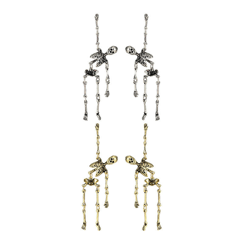 “Dark Aesthetics - Bone Ring” Skull & Bones Earrings