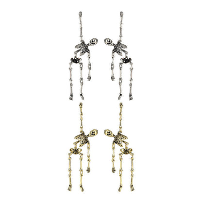 “Dark Aesthetics - Bone Ring” Skull & Bones Earrings