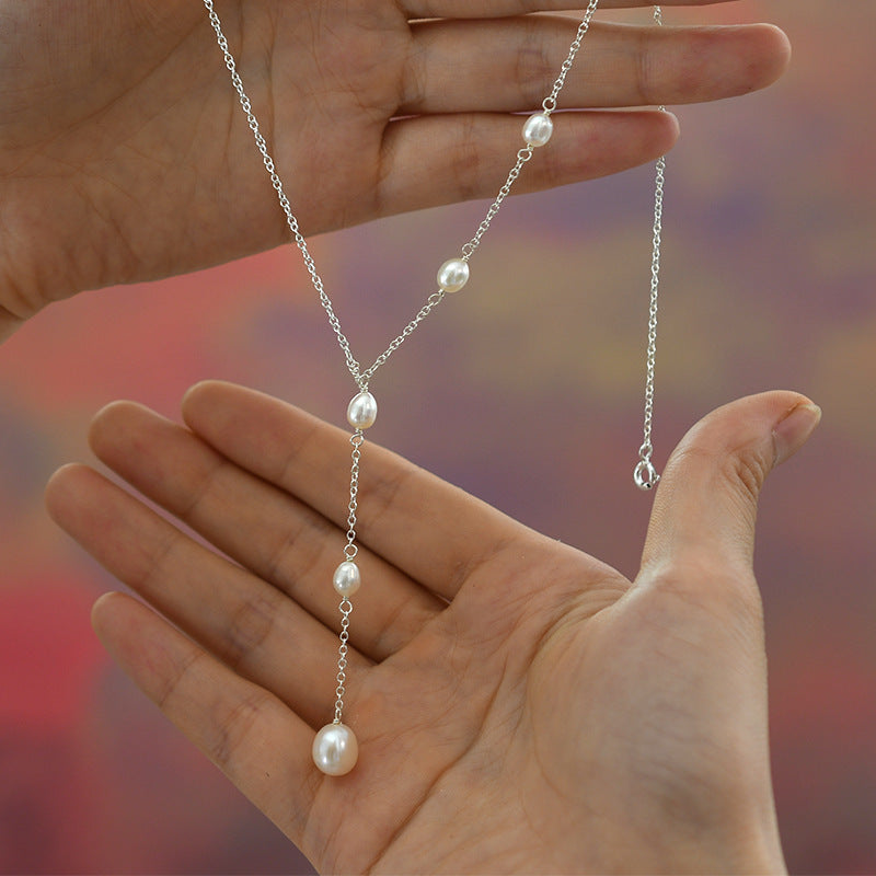 Vintage Pendant Pearl Necklace