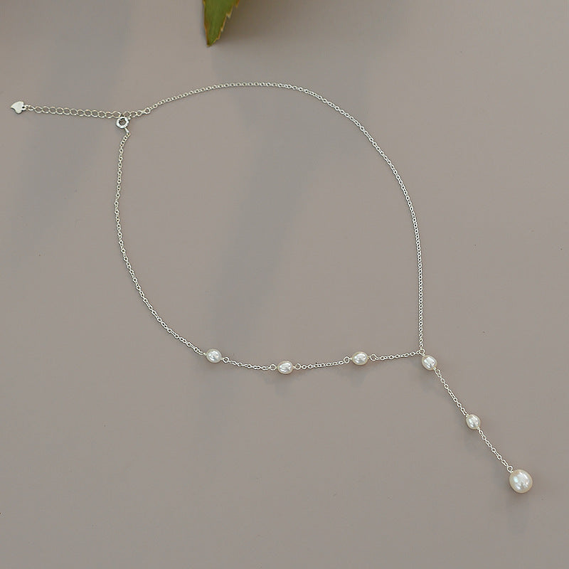 Vintage Pendant Pearl Necklace