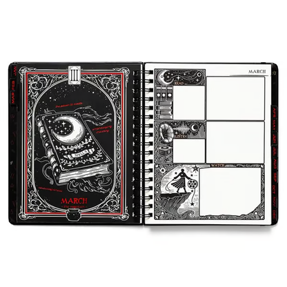 💥📚🧙‍♀️Waiting for the Night 2026 Weekly Planner🧹HARDCOVER BOOK