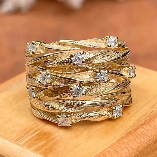 golden vintage ring