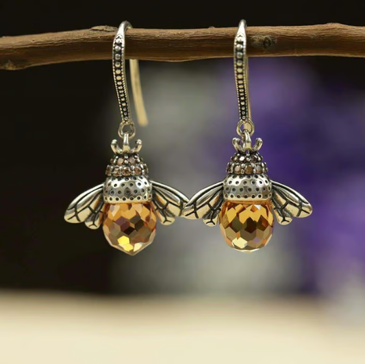 🔥Sterling Silver "Dancing Bee" Earrings