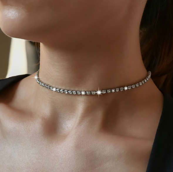 💥"Crystal' Tennis Necklace + Free Bracelet