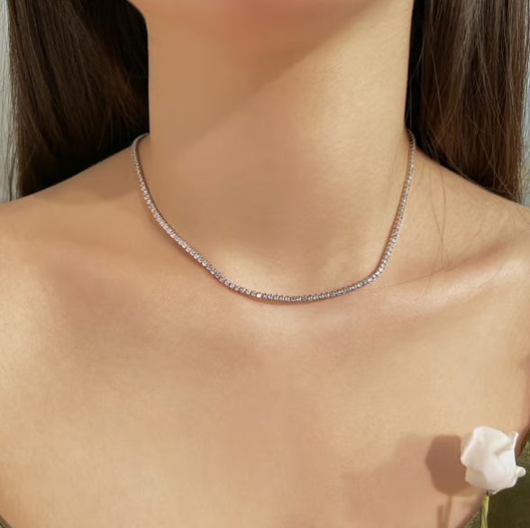 💥"Crystal' Tennis Necklace + Free Bracelet