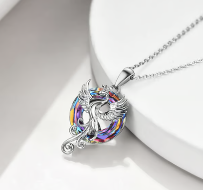 S925 Nirvana Rebirth Perfect Bloom Phoenix Necklace