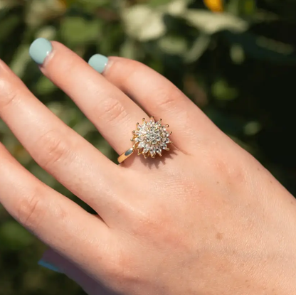 Adjustable Sunflower Swivel Finger Ring❤